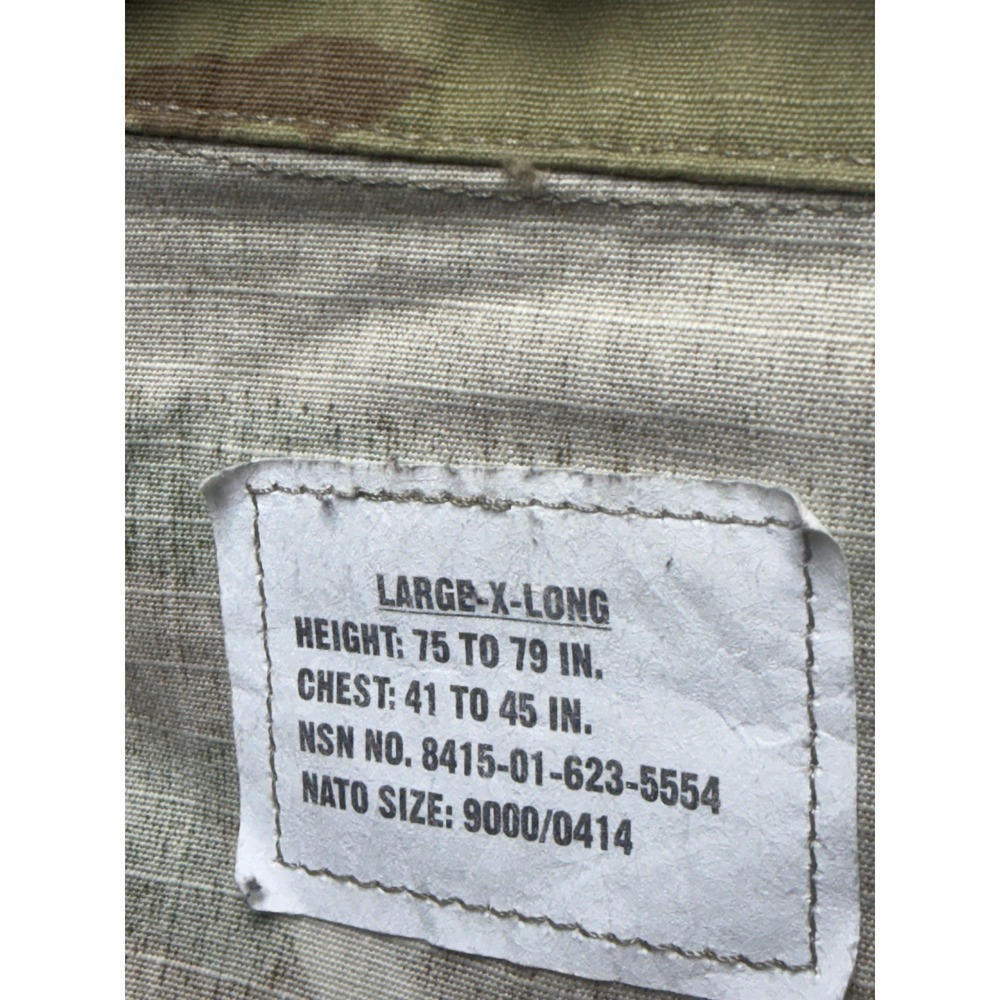Army Combat Military BDU Mens Large-XL Camouflage Button Down - Picture 8 of 11
